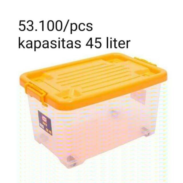 Sky Container Box 45 Liter Plastik Transparan