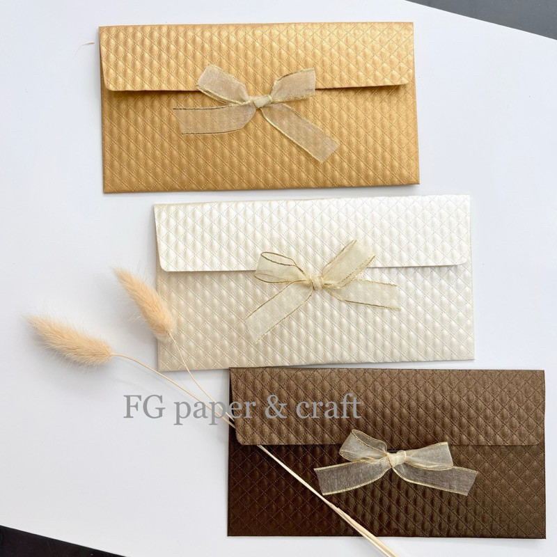 

Amplop Uang 6pcs, Money Envelope Quilt Pearl 9x17cm by fgpaper