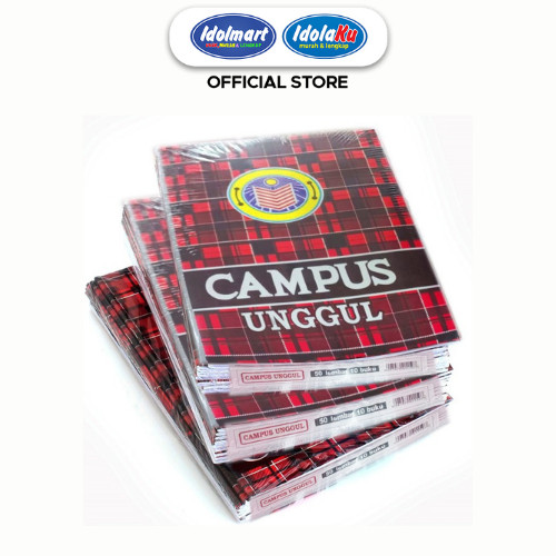 

IDOLMART Buku Tulis Campus Unggul isi 50 Lembar Buku Tulis Sekolah Boxy