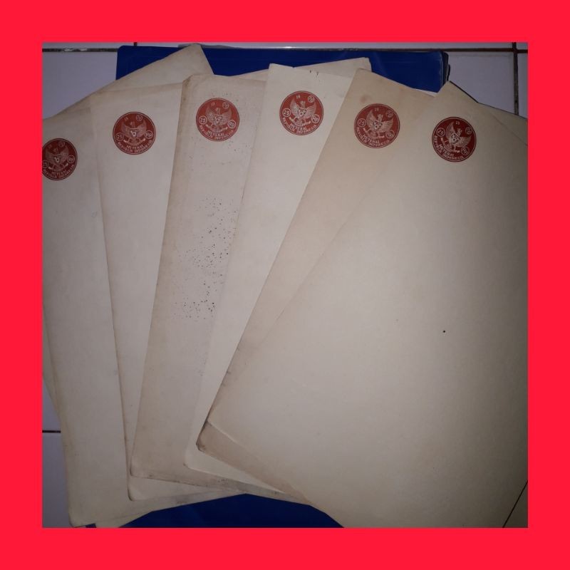 

KERTAS SEGEL DAN MATERAI LAMA.ADA JUGA KWITANSI EJAAN LAMA.BRANG ORIZINAL..HARGA PERSAUDRAAN..