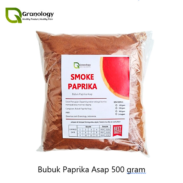 

Paprika Asap Bubuk / Smoke Paprika Powder (500 gram) by Granology