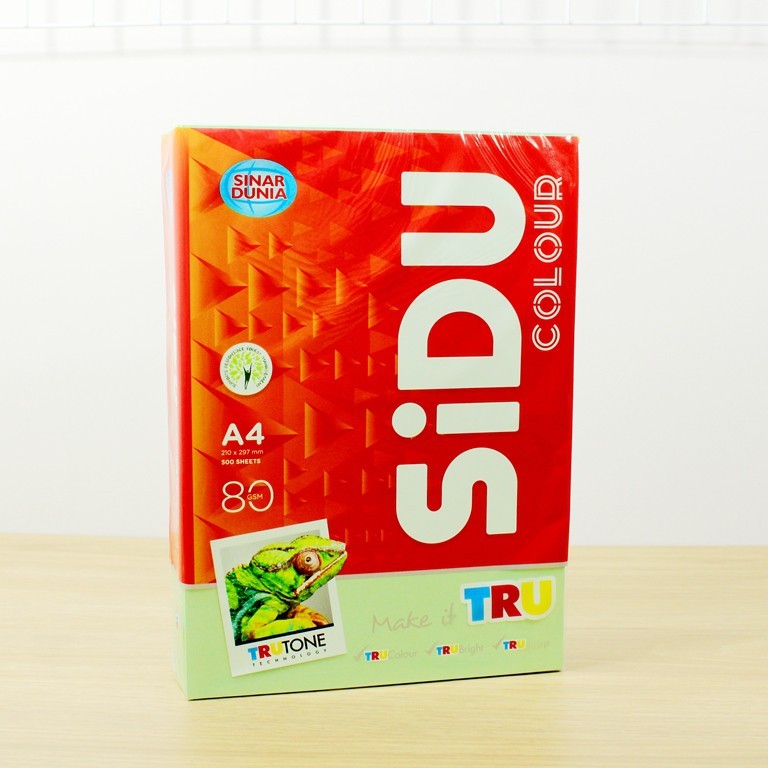 

Kertas HVS Warna Sidu A4 80 Gram Berbagai Warna