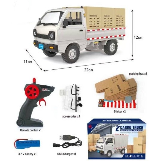 Spray 2.4Ghz 1:16 Mobil Remote RC Carry Pickup Suzuki Car Model Moving Pickup Trucks 2WD Simulasi