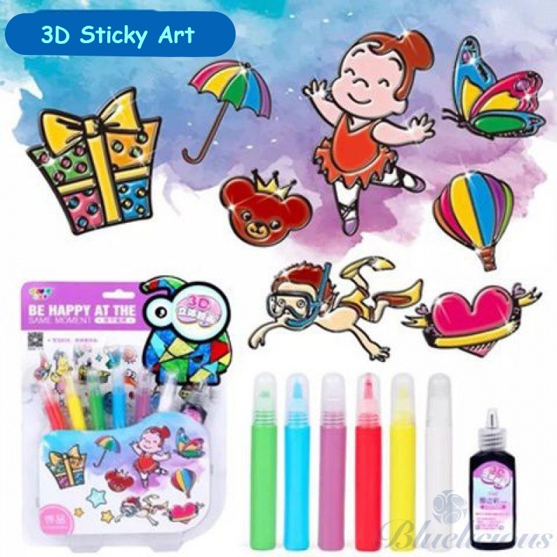 

3D Instant Sticky Art - DIY Painting Gel WE!!