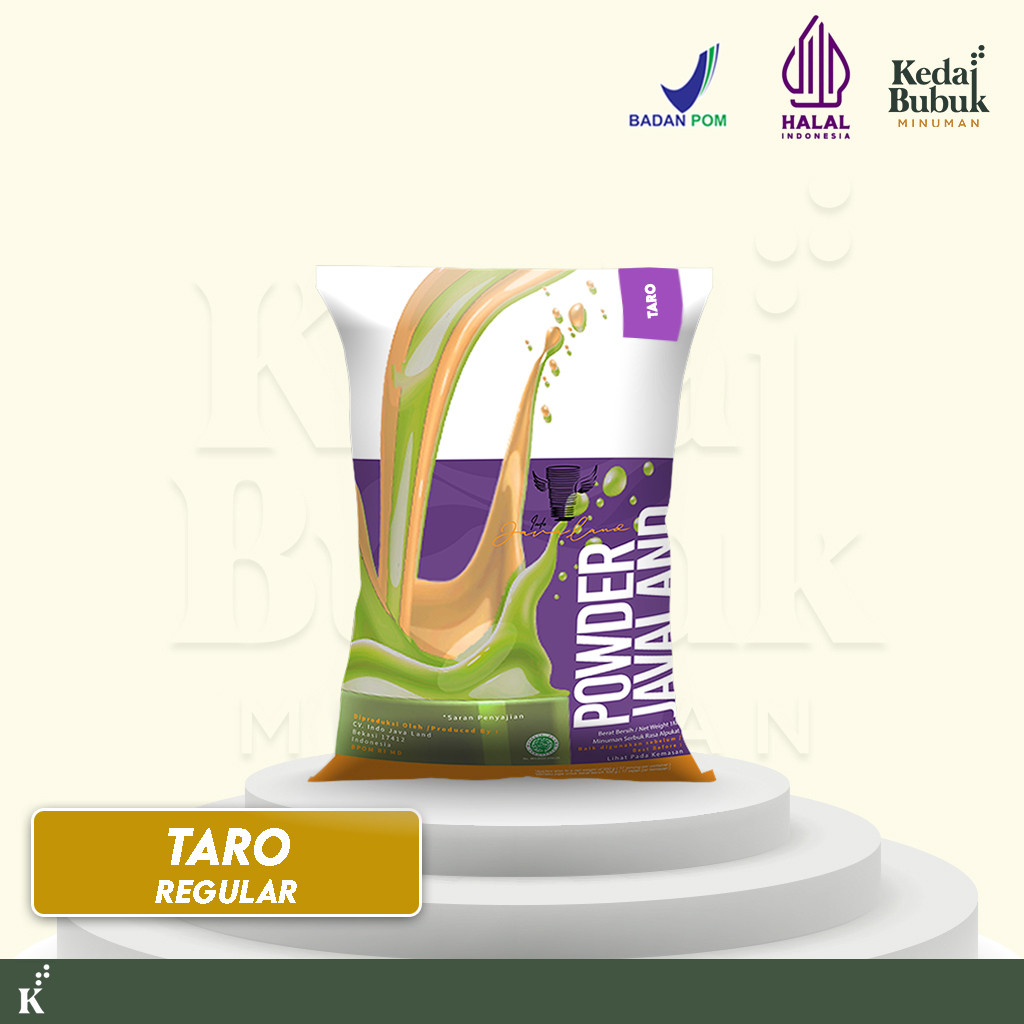 

WHYN!! Javaland Bubuk Minuman Varian Lain 1Kg - Regular Plain Rasa Taro , Green Tea / Matcha , Thai