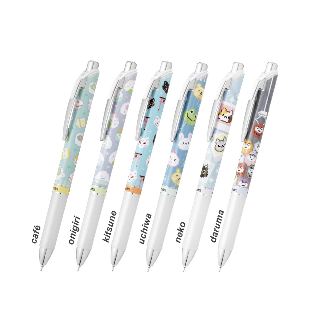 

Pulpen Gel Pentel Energel Kawaii Pixel WE!!!