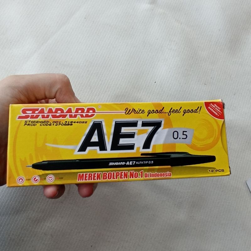 

PULPEN STANDARD AE7 (1Pk isi 12 PCS) WE!!!