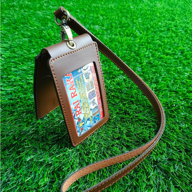 

Id Card name tag kulit Holder Double Flip Magnet Terbaru WE!!!