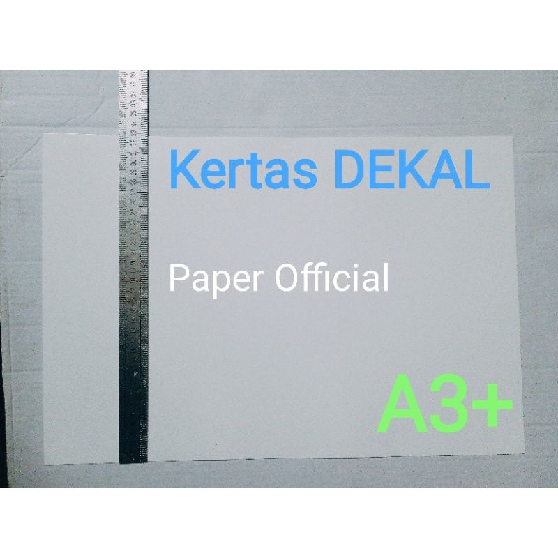 

(10 Lembar) Kertas water slide DEKAL A3+ Transparant Paper Official WE!!