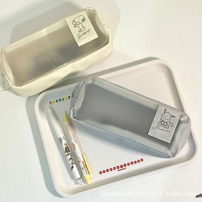 

snoopy pensil case transparan multilayer / tempat pensil multifungsi serbaguna WE!!!