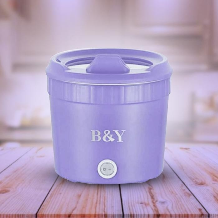 Panci Masak Listrik Mini/ Panci Listrik Mini Teflon Dan Stainless Putih / Panci Listrik 0,8L Air