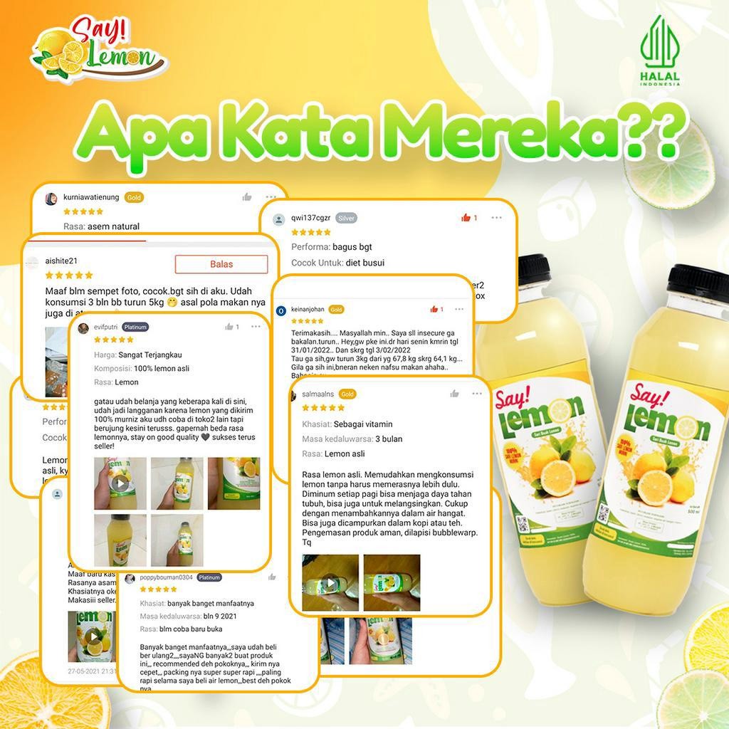 

WHYN!! Saylemon Paket 3 botol 250ml BPOM Sari Jus juice Air Lemon Peras Asli Ori Original 100% Murni