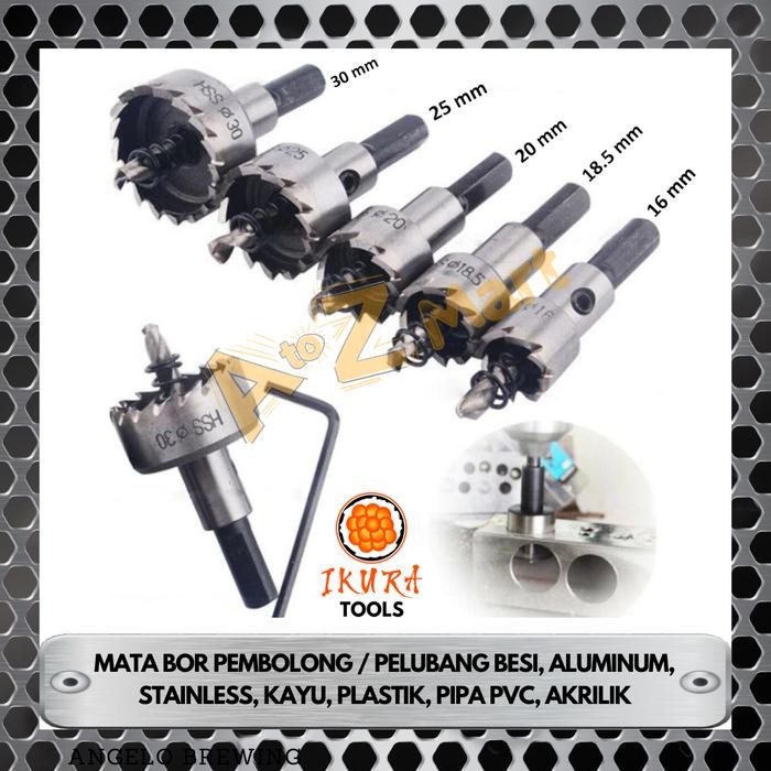 

No Na - Kepala Mata Bor Bulat Bundar Lingkaran Pembolong Pelubang Melubangi Besi Metal Kayu Wood