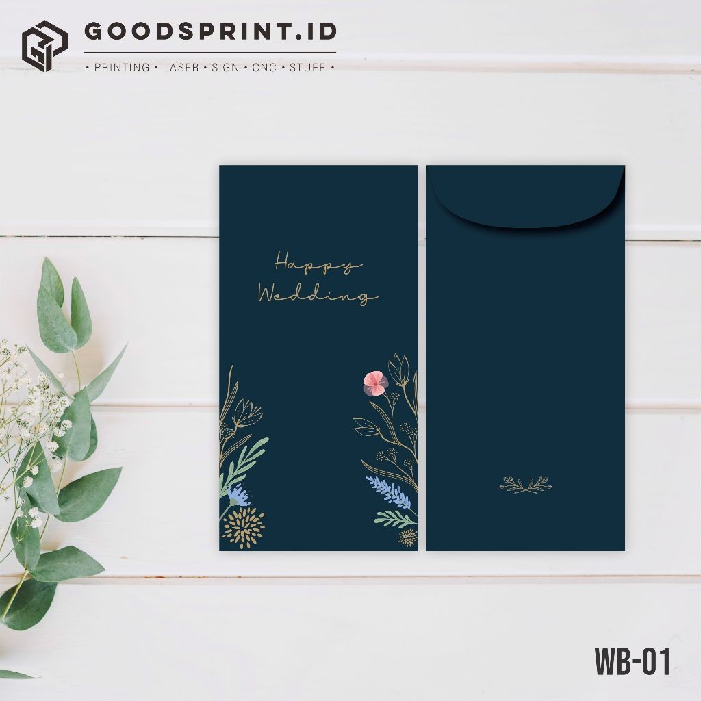 

AMPLOP WEDDING Angpao Biru Navy Amplop Panjang Money Envelope Premium Amplop Pernikahan WE!!