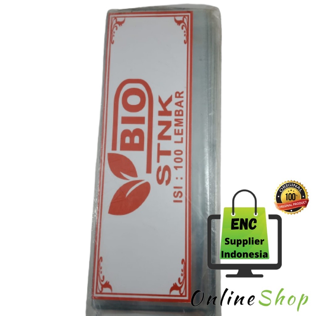 

BIO 100 lembar plastik stnk bio plastik stnk tebal bio per pak - enc.sup WE!!!
