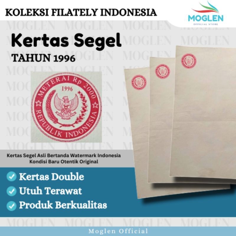 

Kertas Segel Tahun 1996 Double Slide Asli Original WE!!