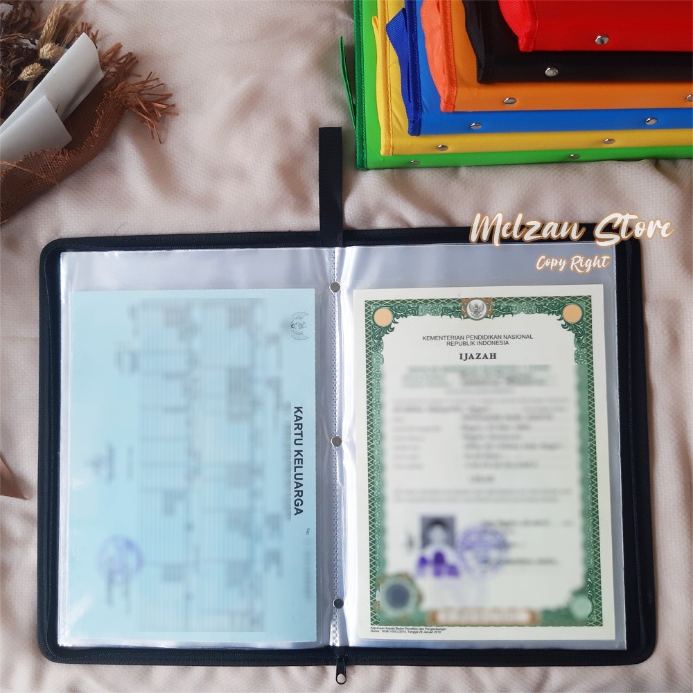 

Map Dokumen Anti Air Resleting isi 40 Lembar / Map Ijazah / Map Resleting / Map Organizer WE!!