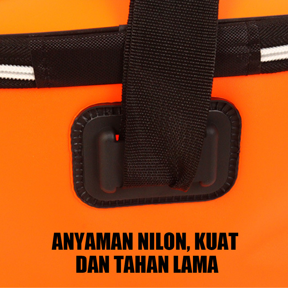 Box Umpan Pancing 40CM 45CM 50CM / Box Ikan Portble Bahan EVA / Ember Lipat Umpan Pancing Hidup Box