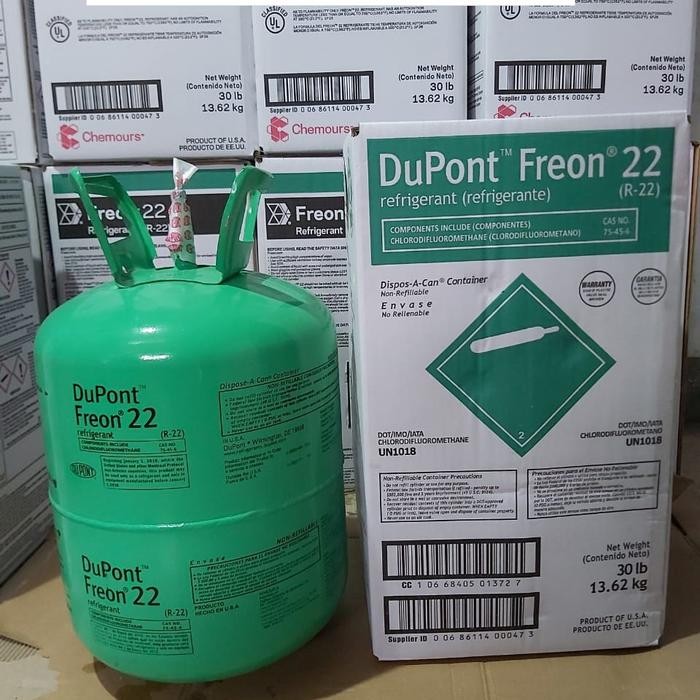JTTOP" FREON DUPONT R22 22 REFRIGERANT USA
