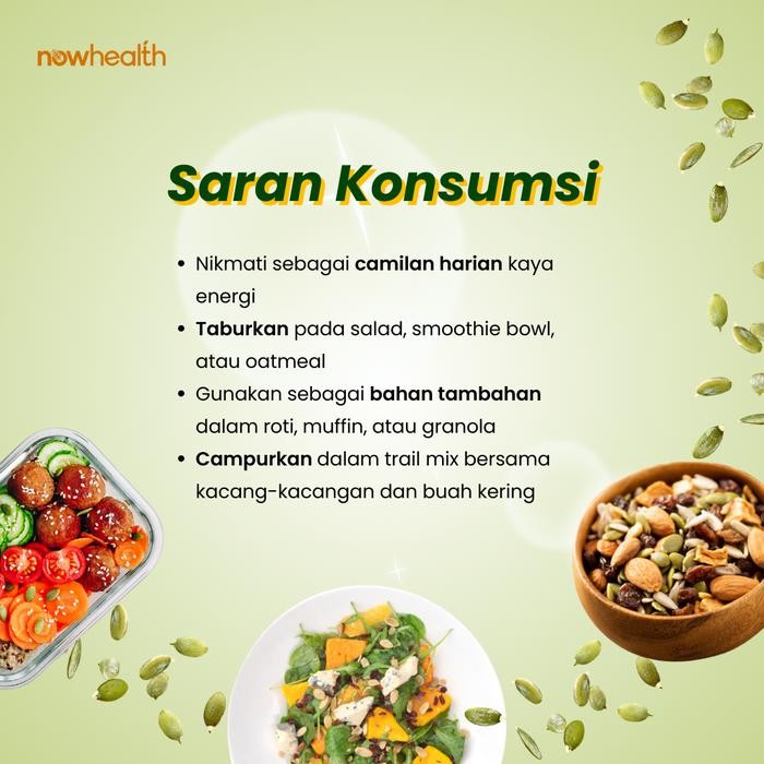 

SALE !!! PUMPKIN SEED 1 KG NOWHEALTH BIJI LABU KUPAS ORGANIK READYY