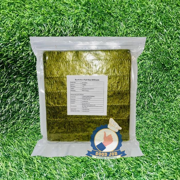 

SALE !!! NICO SUSHI NORI RUMPUT LAUT FULL SIZE 50 S NORI GIMBAB IMPORT LEMBAR RUMPUT LAUT... READYY
