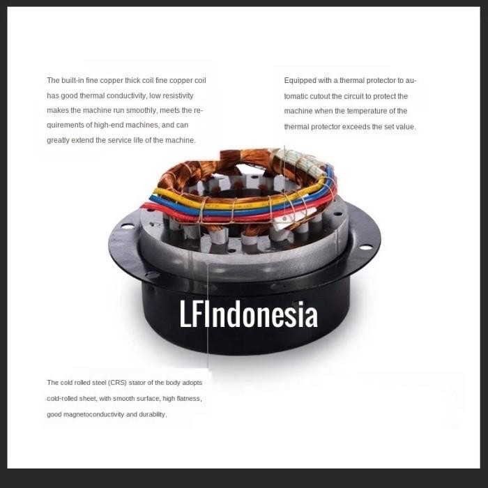 JTTOP" INLINE FAN LFI 4 INCH PP PLASTIK DUCT INLINE PP 4 INCH