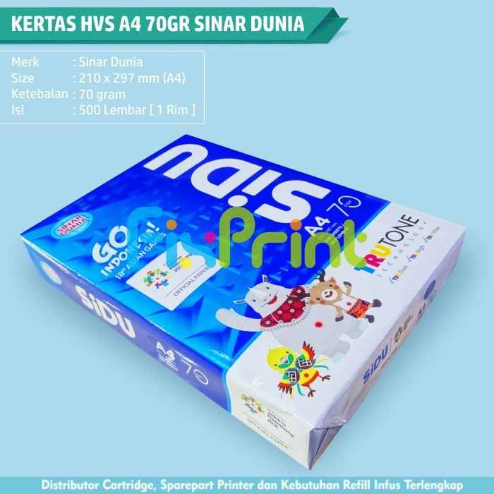 

Kertas HVS A4 70gr Sinar Dunia