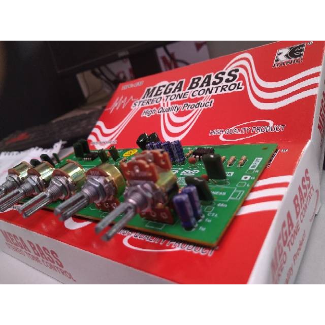Kit Tone Control Stereo Megabass 2x4558 5 Potensio ( 232 )