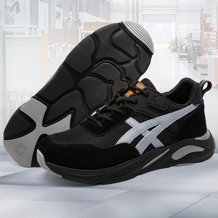 

Terlaris Prelesty Sepatu Keselamatan Kerja Pria Ujung Besi Sepatu Safety Sneakers Casual Tracking