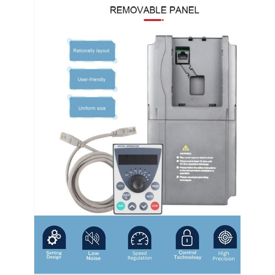 INVERTER 7.5KW 220V 1 PHASE TO 220V 3 PHASE OUTPUT SPEED CONTROLLER