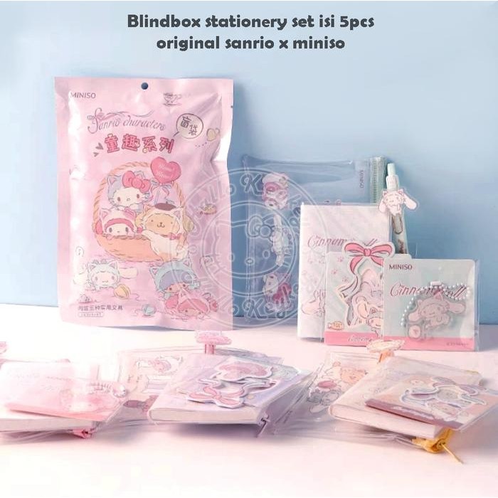 

blind box stationery isi 5pcs original sanrio