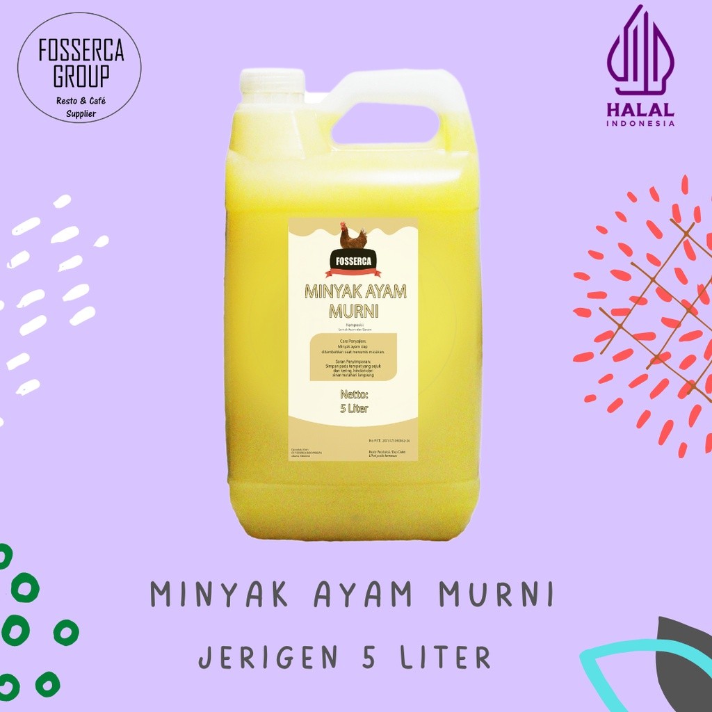 

Minyak Ayam Murni 100% untuk Masak / Chicken Fat Cooking Oil 5 Liter