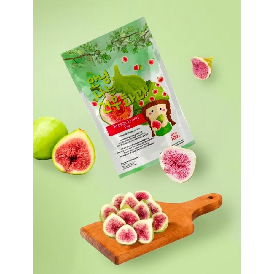 

Freeze Dried Fig Buah Ara Tin Kering Organik Alami 100G Cemilan Crispy Snack Strawberry Food Sweet