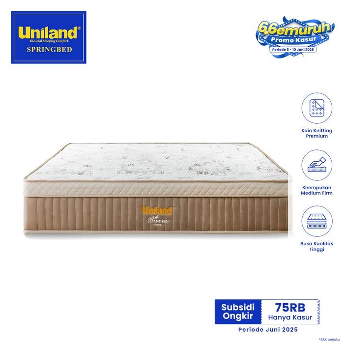 Uniland Springbed Rivera Emira Plushtop Hanya Kasur