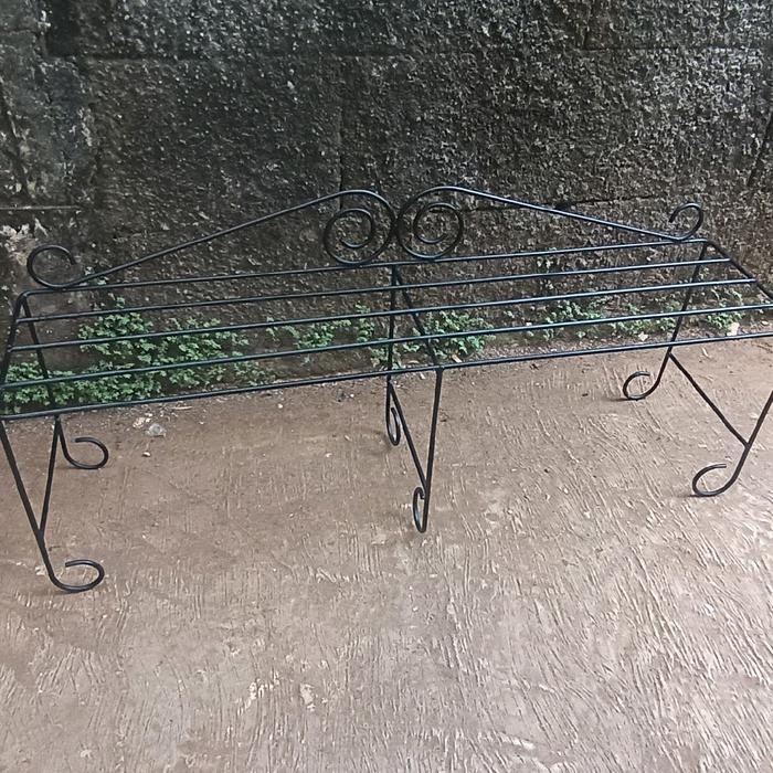 rak pot bunga besi T 25cm P 80 / rak pot bunga tanaman