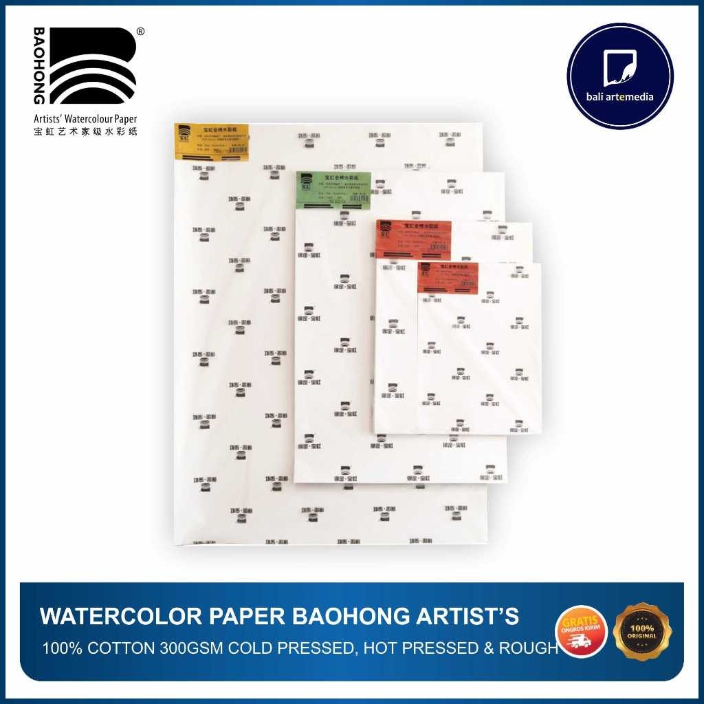 

Baohong - Kertas Cat Air Artis - Artist Watercolor Paper Sheet 300gsm - Bali Artemedia