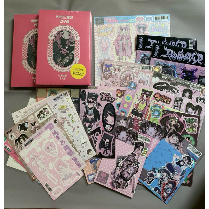 

Stiker Korea Domi World Korean Sticker Sheet soramimi ugly cute pumpum