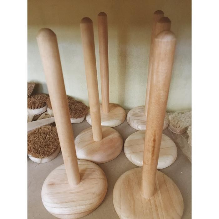 Tempat Tisu Kayu / Tempat Tissue Roll Kayu / Tempat Tissue Dapur