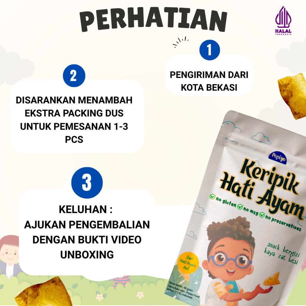 

Olivoliv Snack Bundling Keripik Hati Ayam.