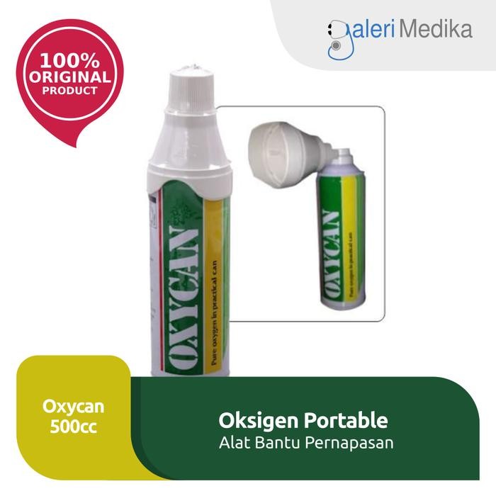 Oxycan - Oksigen Portable 500 cc Terlaris Berkualitas Bagus Gratis Ongkir Rechargeable Asma W5V7 Mur