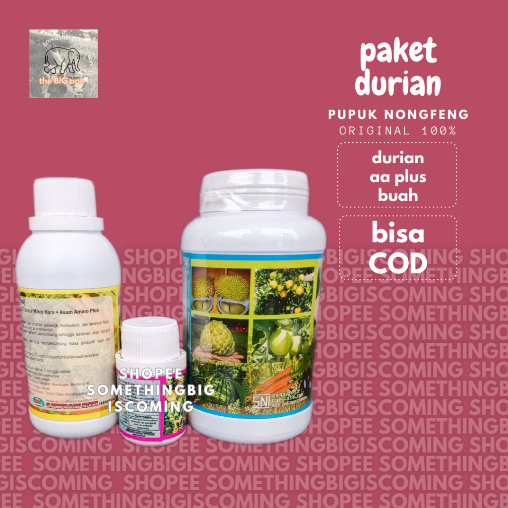 Flowersbloom Paket Pupuk Nongfeng Boster Booster Buah Durian Duren Agar Cepat Berbuah Diluar Musim
