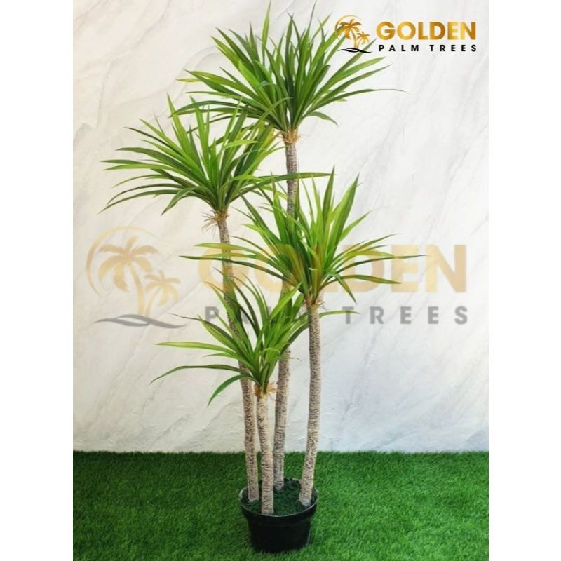Flowersbloom Pohon Artificial Pandan Bali Cabang 4 + Pot