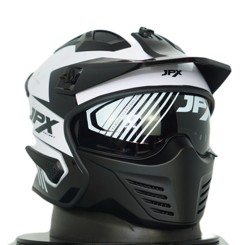 Citra Gardens Helm Jpx Mx726R Solid Original Black Doff Red Mx726 R Crossover Mx 726R Jpx Mx 726R
