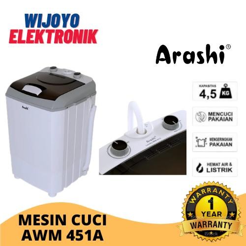 Mesin Cuci Portable Mesin Cuci Mini Arashi Awm451A