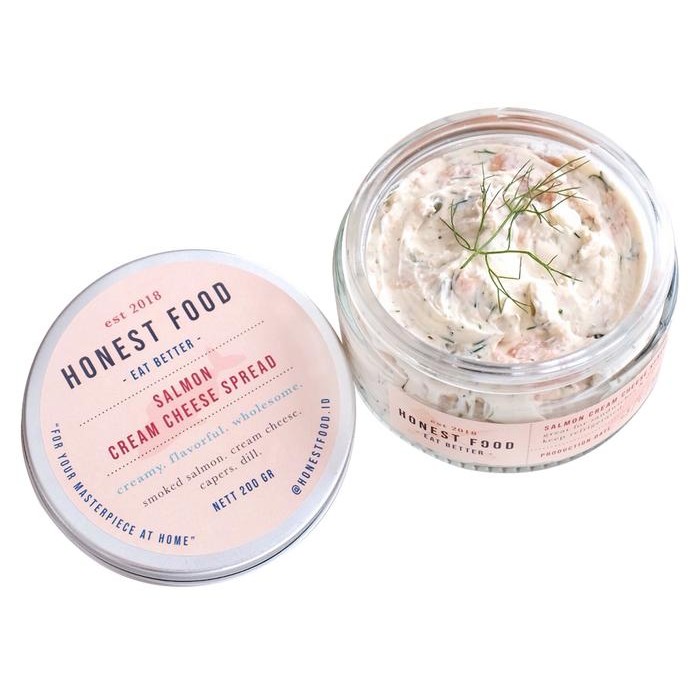 

JTTOP" SALMON CREAM CHEESE SPREAD HONESTFOOD - SELAI IKAN SALMON SANDWICH