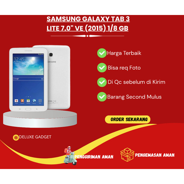 Samsung Galaxy Tab 3 Lite 7.0" VE (2015) 1/8 GB Second- DELUXE GADGET