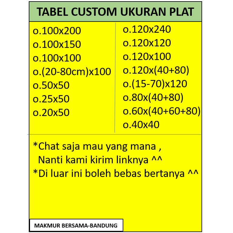 Plat 40x50 - Plat Besi Ram Speaker - Ram Grill Plat Lubang - Ram Grill Box Sound