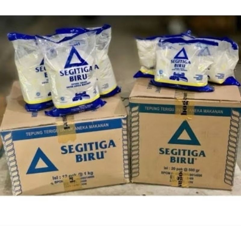 

Tepung Terigu Segitiga Biru 1Dus isi 20 Bungkus @500gr