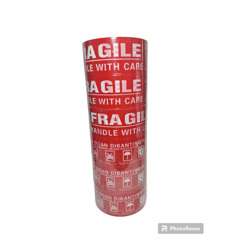 

LAKBAN FRAGILE MERAH/PUTIH (6pcs) 48x100YARD