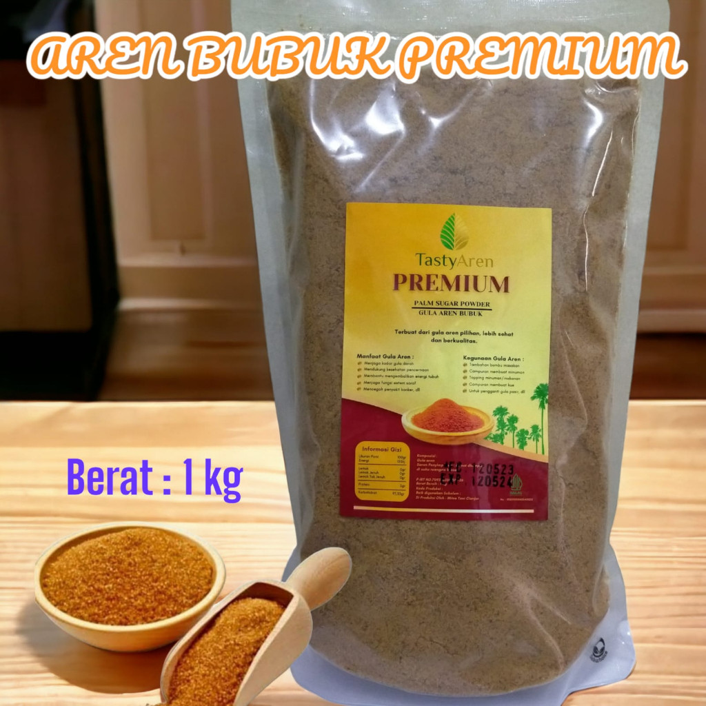

Arenga Palm Sugar / Gula Aren Bubuk Premium / Gula Semut Ukuran 1kg